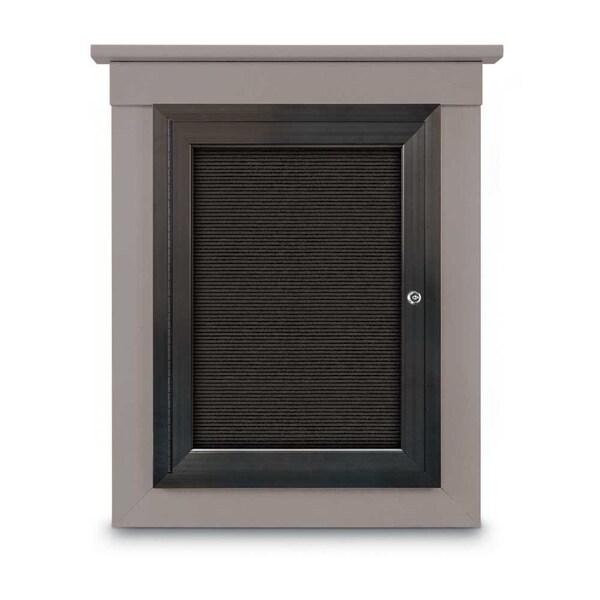 Sliding Glass Enclosed Letterboard, 96"x4